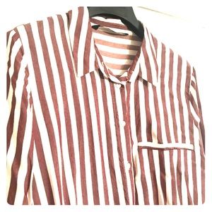 Zara striped button down